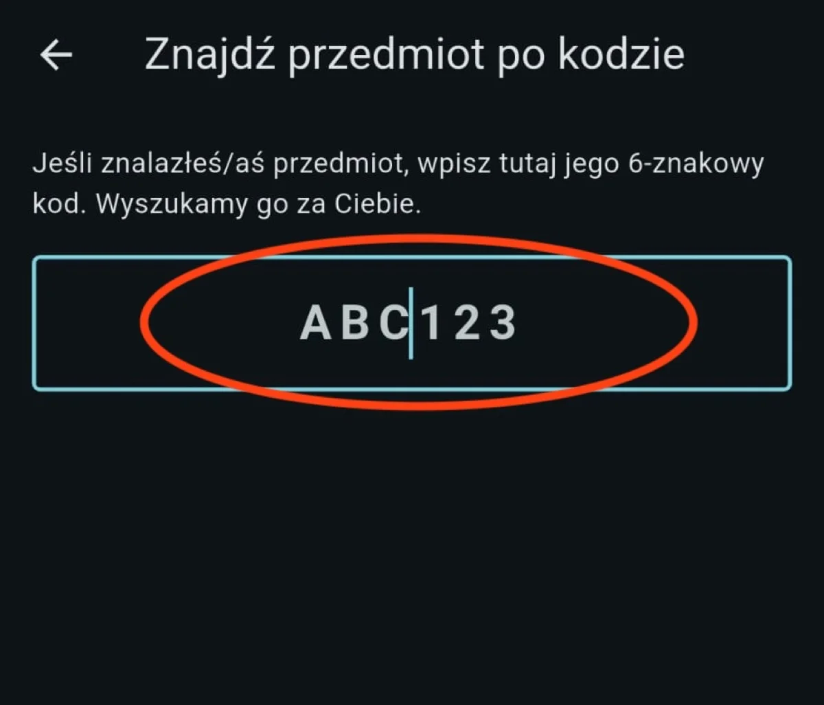 Search by code view